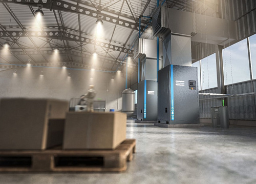 Atlas Copco Atlas Copco GA 55 VSD FF. Винтовой, воздушный маслонаполненный компрессор Atlas Copco GA 55 VSD FF