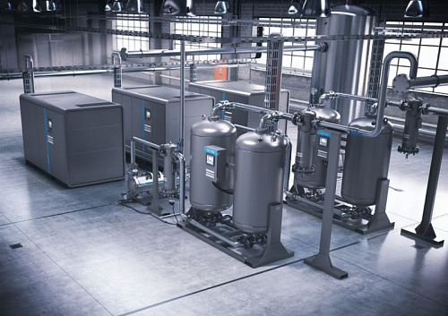 Atlas Copco ZR 160 - 7.5 FF. Высокотехнологичный, безмасляный, воздушный промышленный компрессор Atlas Copco ZR 160 - 7.5 FF со встроенным осушителем.
