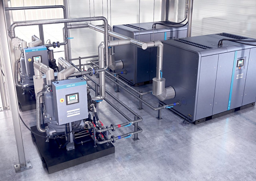 Atlas Copco ZR 132 VSD+ -10.4 FF iMD.. Высокотехнологичный, безмасляный, воздушный промышленный компрессор Atlas Copco ZR 132 VSD+ -10.4 FF iMD.