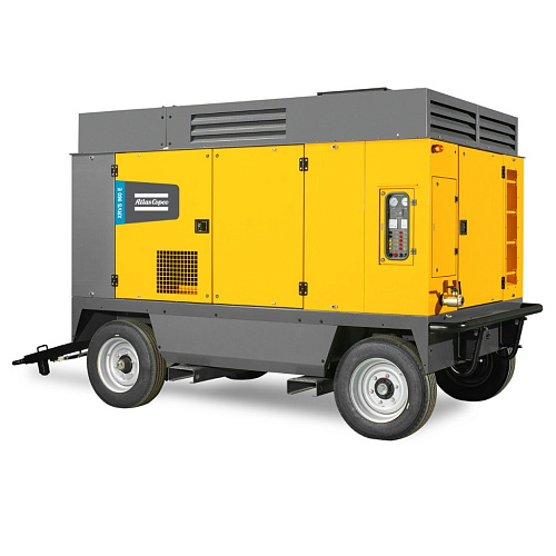 Электрический компрессор Atlas Copco XRVS 960E. Электрический передвижной компрессор Atlas Copco XRVS 960E с электродвигателем, на шасси. На компрессоры на шасси выдается ПТС или ПСМ.