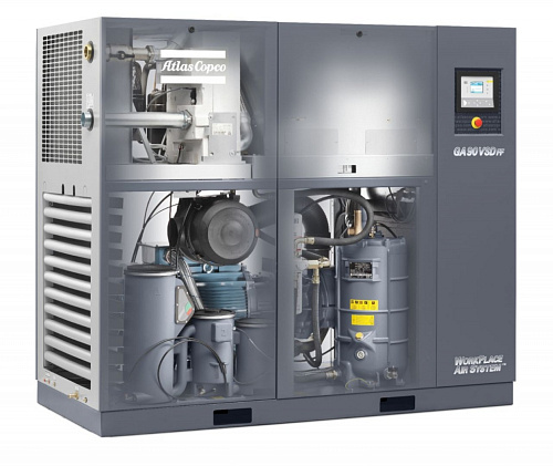 Atlas Copco компрессор GA90 VSD+ Atlas Copco компрессор GA90 VSD+, винтовой, электрический, воздушный, маслозаполненный.