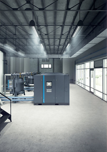 Турбокомпрессор Atlas Copco ZH355+ 3.5. Безмасляный, двухступенчатый, воздушный, турбокомпрессор Atlas Copco ZH355+ 3.5 с предустановленным коллектором охлаждающей воды, встроенным продувочным клапаном с глушителем.