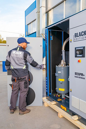 Винтовой компрессор Black Edition BE55 PM+ 8 бар Винтовой компрессор Black Edition BE55 PM+ 8 бар