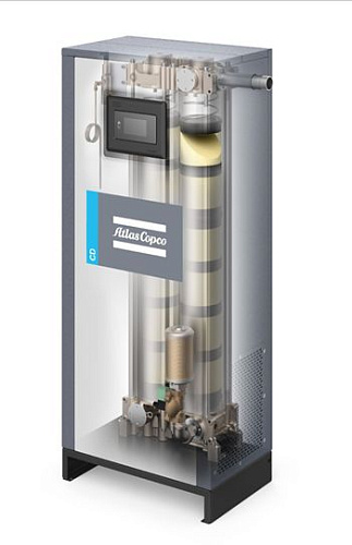 Осушитель Atlas Copco CD90(S). Адсорбционный осушитель сжатого воздуха Atlas Copco CD90(S) с холодной регенерацией. Используется для продувки только сжатый воздух, что уменьшает число электрических подключений.